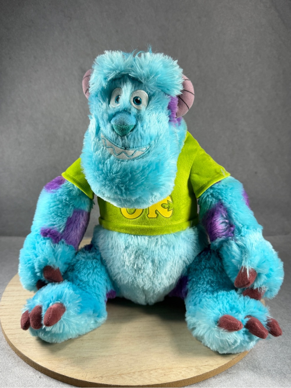 Disney Pixar Monsters University Sulley Plush Oozma Kappa Green Shirt Size 9"